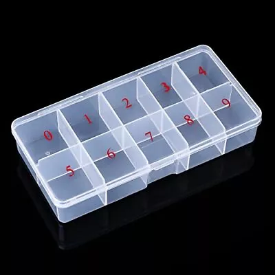  Nail Tip Box Plastic Nail Organizer Storage Boxes Empty False Empty Nail Box • $9.30