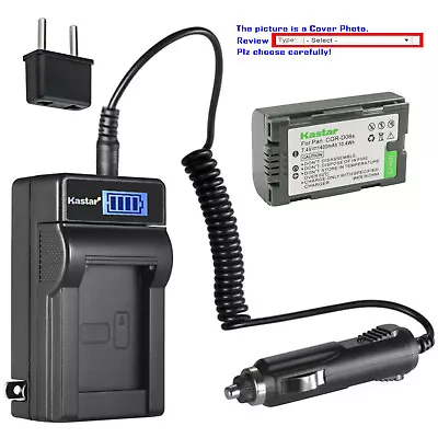 Kastar Battery LCD AC Charger For Panasonic CGR-D08 NV-MX3 NV-MX5 NV-MX7 NV-C5 • $8.99