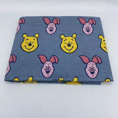 Disney Fat Quarte Winnie The Pooh Piglet 1 Piece Quilting Fabric Cotton Sewing • $16.69