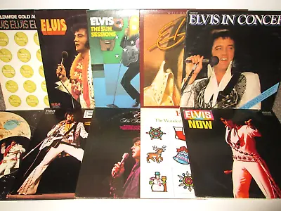 Elvis Presley LP Lot (10) Now - Madison Garden -Christmas-Satellite-Sun Sessions • $56.99