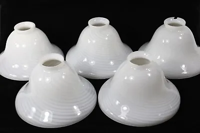 Vetri Murano Swirl Art Glass Shades -Set Of 5 -Vintage Bell -for 2.25” Fitter • $159.99