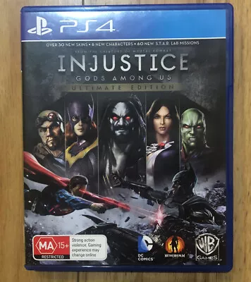 Injustice Gods Among Us Ultimate Edition PS4 PlayStation 4 • $15