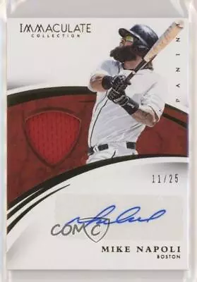 2015 Panini Immaculate Immaculate Auto Material /25 Mike Napoli #8 Auto • $23.25