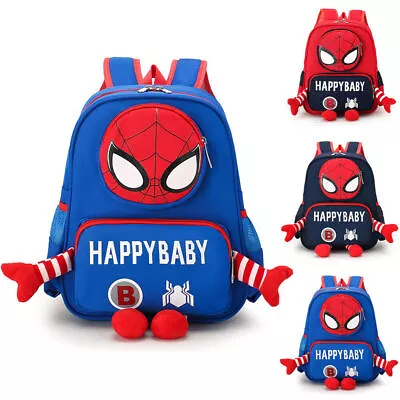 Junior Kids Marvel Spiderman Back To School Backpack Rucksack Book Lunch Bag • £17.99