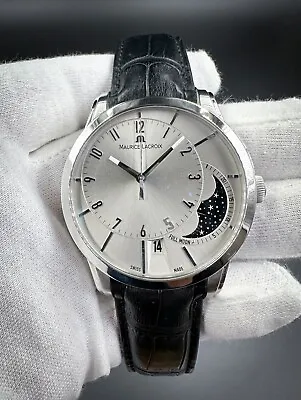 Maurice Lacroix Pontos Off-Center Moonphase PT6318 Automatic 43mm Box & Papers • $2750