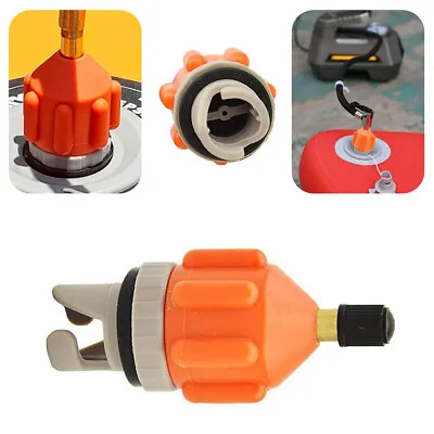 Pump Adapter Inflatable Boats Air Valve Adaptor Paddle Board For Canoe Kayak New • £5.66