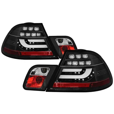 Spyder Auto BMW E46 00-03 2Dr Coupe Only Light Bar LED Black Tail Lights Lamps • $357.62