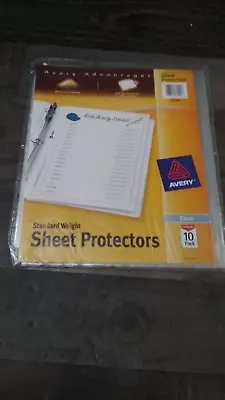 Avery Standard Weight Clear Sheet Protectors 8.5  X 11  Acid-Free Archival • $9.89