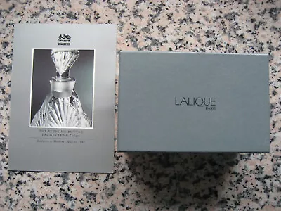 Rare LALIQUE  Palmettes  Perfume Bottle Signed With Original Box Unused - 1997 • £495