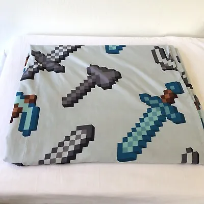 Mojang Minecraft Twin Size Flat Bed Sheet • $10