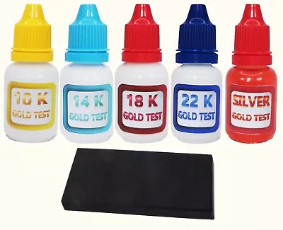 £13.28 • Buy Gold Testing Kit 10k 14k 18k 22k  Scratch Stone