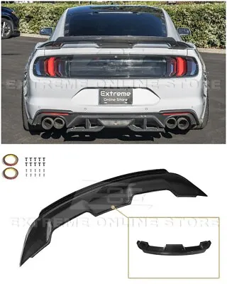 For 15-23 Ford Mustang | GT500 Carbon Fiber Rear Trunk Wing Wickerbill Spoiler • $499.98