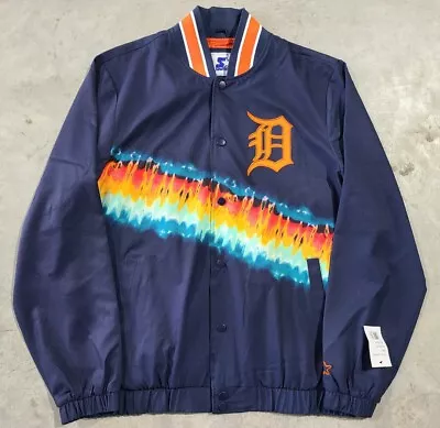 (NEW) Starter Detroit Tigers MLB Men's Large Gradient Windbreaker Jacket • $54.97