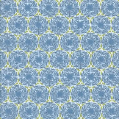 Textiles Français THE DANDELION CLOCKS Fabric Cornflower Blue/olive - Per 50 Cm • £5.95