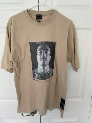 Makaveli Branded Beige 2pac Tan T-Shirt Men's Size Large • $19.96