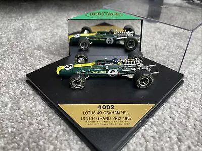 Onyx Heritage Diecast 1/43 Lotus 49 Hill Dutch Gp 1967 F1 Grand Prix Car • £10