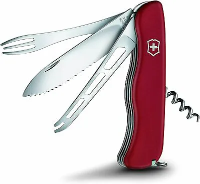 New Victorinox Swiss Army Pocket Knife CHEESE MASTER 111 Mm Red 0.8313.W Boxed  • $62.85