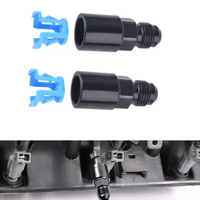6AN Male To 3/8 Quick Connector Straight Adapter Car Fitting Fuel Rail Line Kit • $2.79