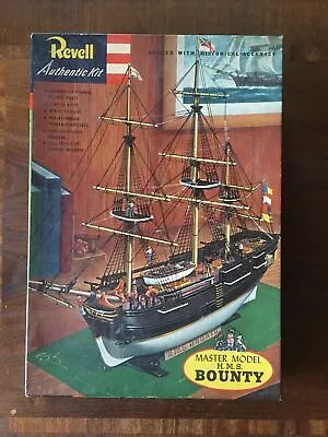 Vintage 1956 Revell H.M.S. Bounty Scale Model Ship Kit See Description • $24.99