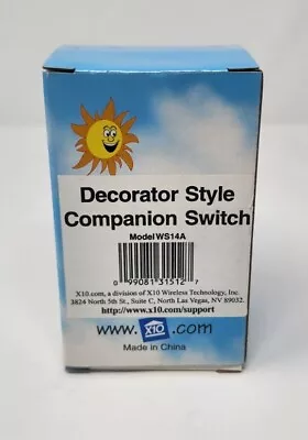 X10 Decorator Style Companion Switch WS14A New Open Box  • $10