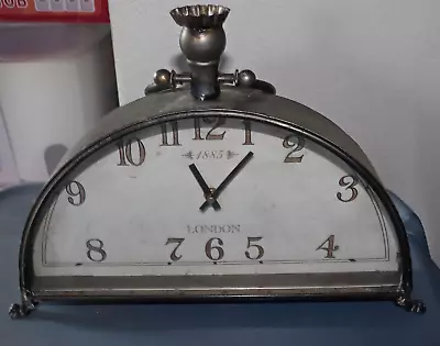 Gray Antique Look Gray Mantle Clock Works • $25