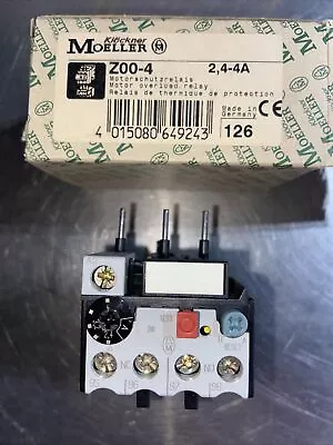 Klockner MOELLER Z00-4 OVERLOAD RELAY Z004 24-4A IEC 947 EN 60947 VDE 0660 • $39