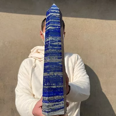 6.81LB Natural Lapis Lazuli Crystal Obelisk Quartz Crystal Energy Column • $0.99