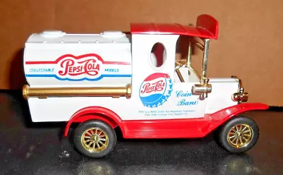 Vintage 1996  Red Pepsi Cola Tanker Truck Coin Bank Die Cast Collectible • $4.99