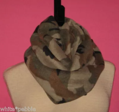 Handmade Cowl/Infinity Scarf - Fleece - Camouflage - Multi Color - OS • $13