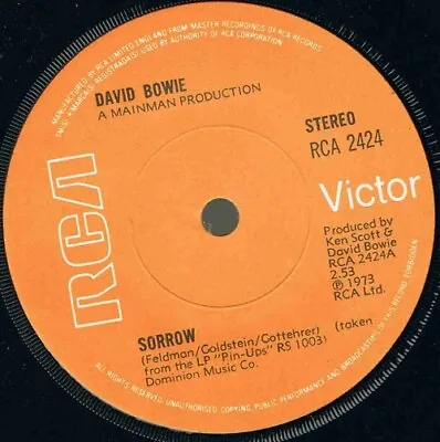 David Bowie - Sorrow (7  Single Sol) • £17.99