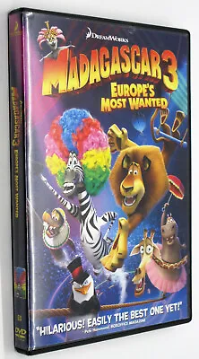 MADAGASCAR 3 EUROPE'S MOST WANTED DVD Animated Jungle Animals Join Circus PG CC • $2.10