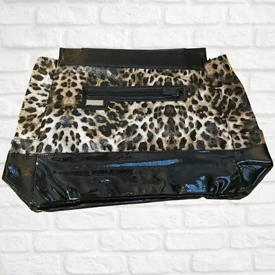 New Miche Prima Teresa Shell Bag Cover Black Cream Leopard Cheetah Print Patent • $20