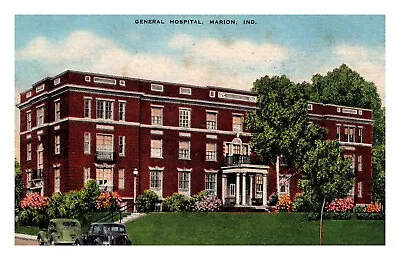 Marion Indiana General Hospital Vintage Postcard 1944 Linen • $12.50