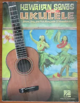 HAWAIIAN SONGS FOR UKULELE UKE Arranged Chad Johnson Hal Leonard 2010 Music • $27.88