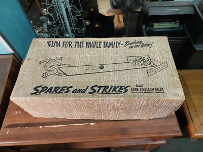 $99.99 • Buy Vintage Klauber Spares And Strikes Bowling Games With Box
