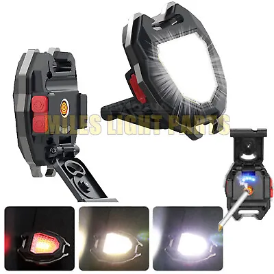 2x 1200Lumens Mini LED Flashlights Keychain Portable COB Rechargeable Work Light • $18.22