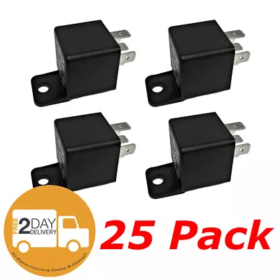 $41.53 • Buy 12V 30 40A SPDT Bosch Style Automotive Relays (25/Pack) 12 Volt