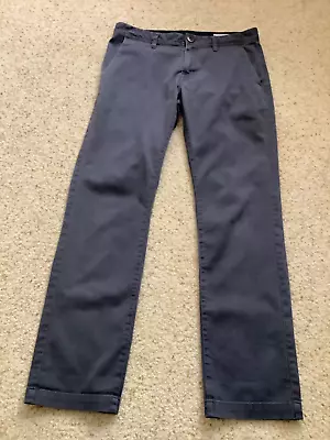 Volcom Pants Mens Gray Straight Leg Flat Front Casual Size 32 X 30.5 • $20.90