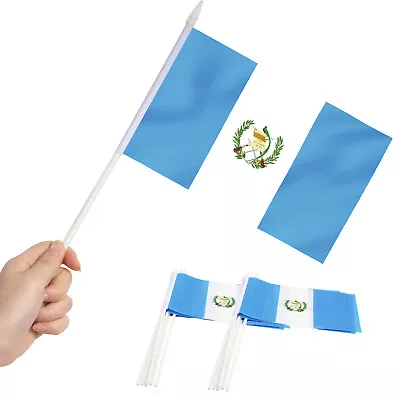 Anley Guatemala Mini Flag 12 Pack - Hand Held Small Miniature Guatemalan Flags • $6.55