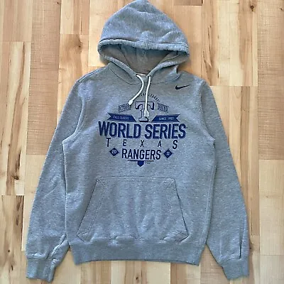 Texas Rangers Nike World Series Hoodie 2011 Sweatshirt MLB Size Small Grey • $16.97
