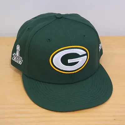 Green Bay Packers Super Bowl Titles (1 2 31 45) New Era Fitted Hat 7 3/4 • $37.50