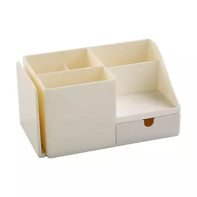 White Desk Organizer Office Supplies Desk Organizer Caddy With Drawer Storage • $26.87