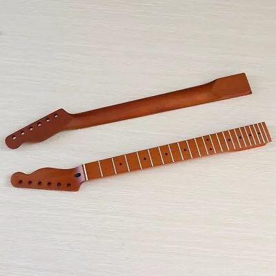 Roasted Maple Tele Guitar Neck 22 Fret 25.5 Inch Bone Nut For TL Replacement • $56.99