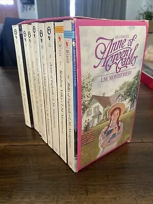 Anne Of Green Gables 8 Book Box Set L.M. MONTGOMERY Vintage 1980s  • $20