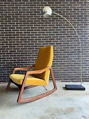 Vintage Danish Teak Rocking Chair By Komfort Mobelfabrik • $2200