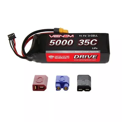 Venom 15026 - DRIVE 3S 11.1V LiPo Battery 35C 5000mAh UNI 2.0 Plug • $67.99