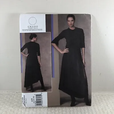 Vogue Sewing  Pattern V1135  Chado Ralph Rucci Asymmetrical Dress 4-10 UNCUT OOP • $14.99