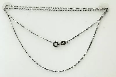 925 Sterling Silver Thin Chain 18.5 Inch Necklace 0.9 G (NEC4063) • $15