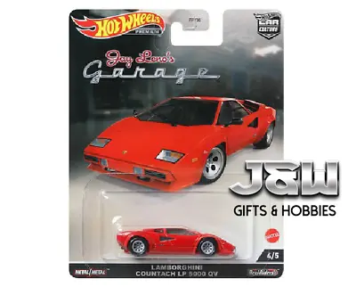 Hot Wheels Lamborghini Countach LP 5000 QV Jay Leno's Garage FPY86-N 1/64 • $8.99