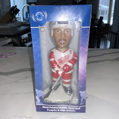$48.99 • Buy 2002 HAND PAINTED BOBBLE HEAD DOLL - BOBBLE DOBBLES -  STEVE YZERMAN - Red Wings